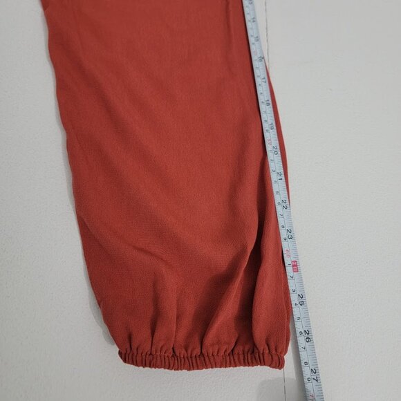 NWT Torrid Burnt Orange Esther Babydoll Top Sz 2X Long Sleeves V-Neck Flowy Fall - Picture 7 of 11